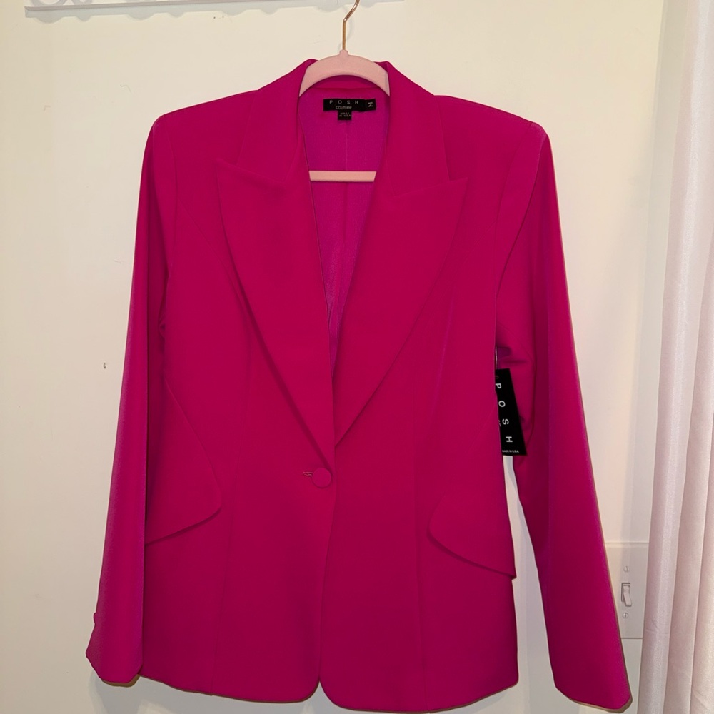 Posh Couture Hot Pink Women's Blazer and Pants